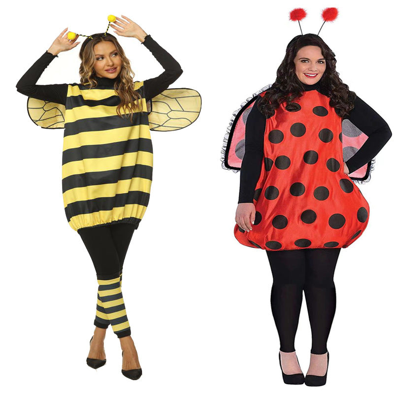 Halloween Bee Ladybug Adult and Kids Cosplay Costume Festival Clothing