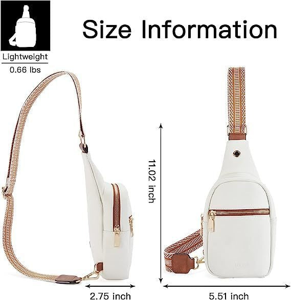 New outdoor portable women's small shoulder bag leather crossbody bag waist bag women's pu chest bag