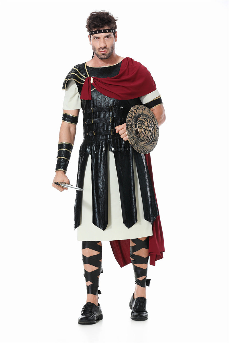 Halloween Costume Parent-Child Unisex Adult and Kids Spartans Cosplay Performance Outfit Roman Gladiators Clothing