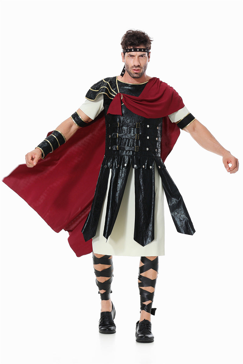 Halloween Costume Parent-Child Unisex Adult and Kids Spartans Cosplay Performance Outfit Roman Gladiators Clothing